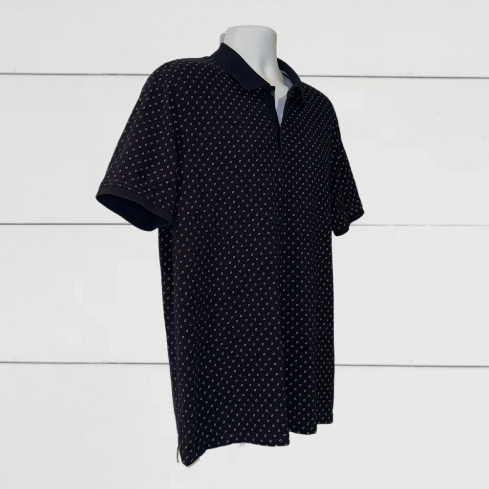 Banana Republic “Lux Lifesaver” Polo Shirt Men’s XL Navy Blue Short Sleeve